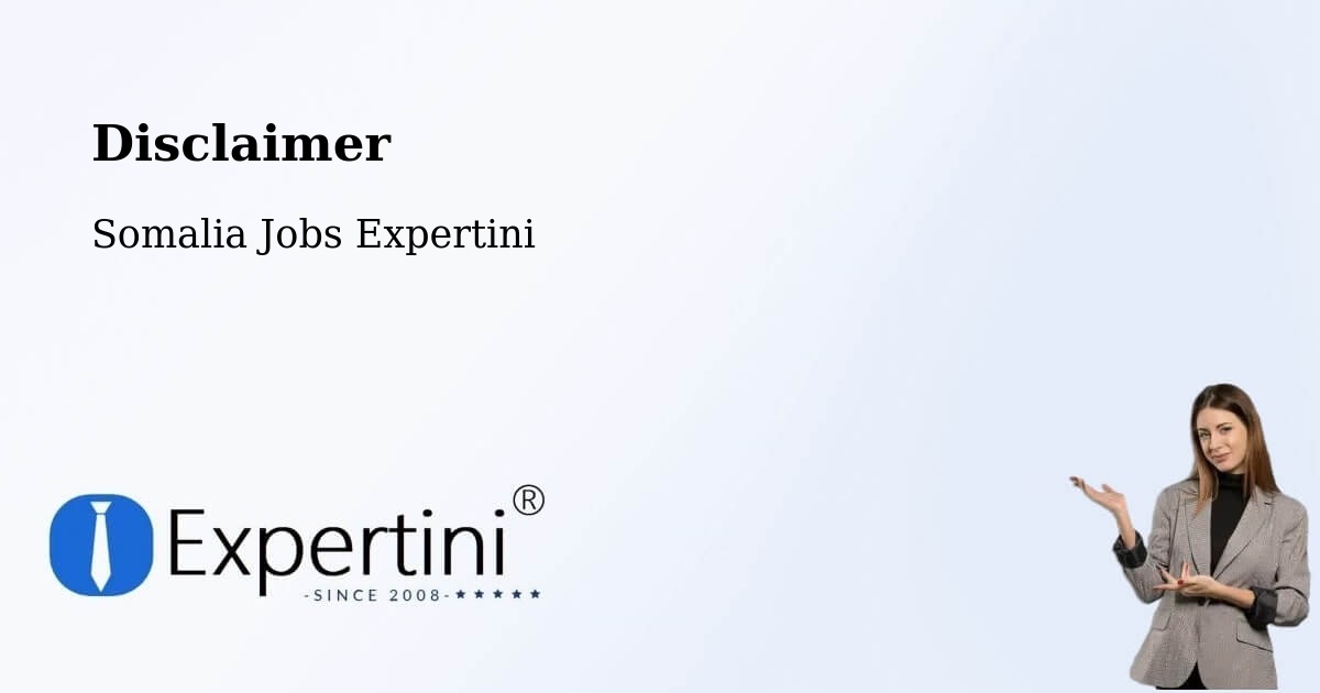 Disclaimer – Saacow - Somalia Jobs Expertini